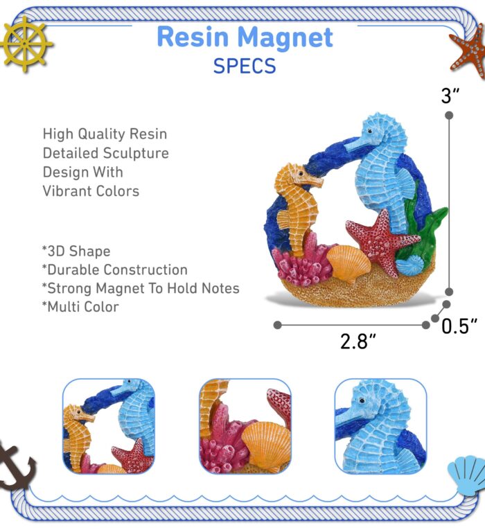 Sand Reef - Seahorse - Resin Magnet - Image 3