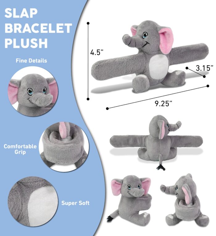 Elephant - Slap Bracelet Plush - Image 3