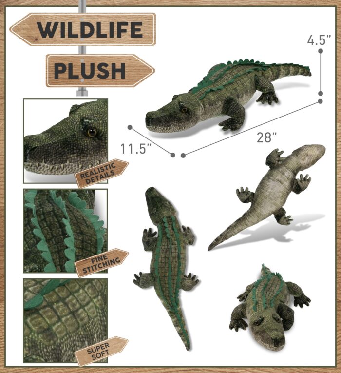 Alligator 28" - Wild Collection Plush - Image 2
