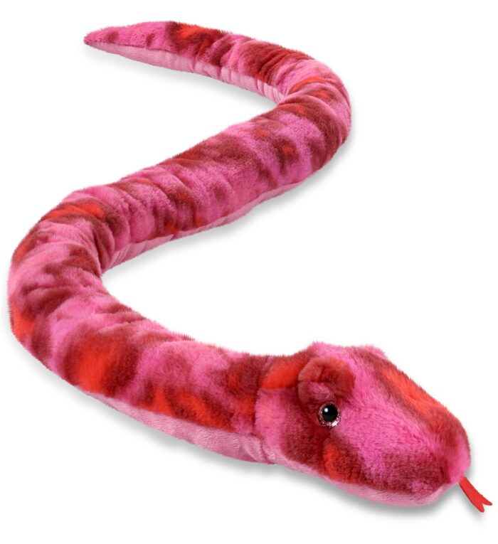 Pink Tie-Dye Snake 60" - Super-Soft Plush