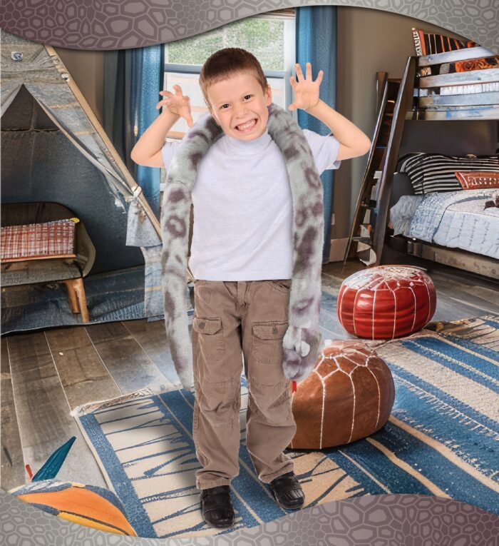 Grey Tie-Dye Snake 60" - Super-Soft Plush - Image 7
