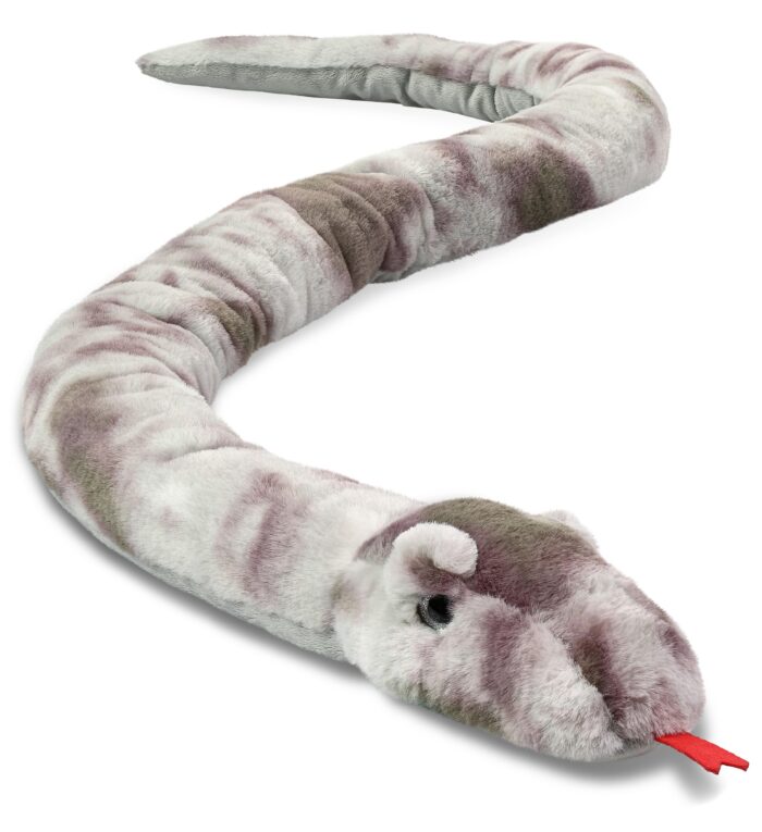 Grey Tie-Dye Snake 60" - Super-Soft Plush