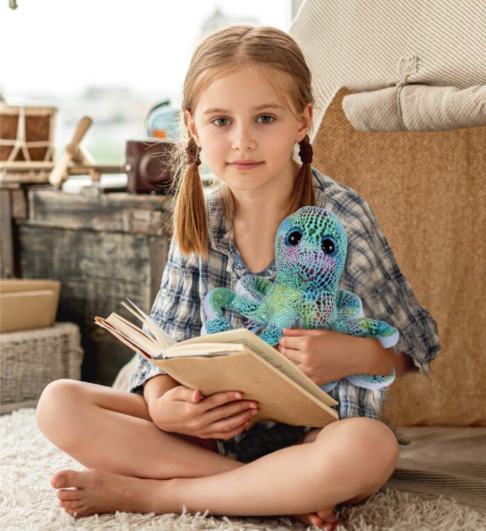 Iridescent Rainbow Octopus - Big Eye Plush - Image 7