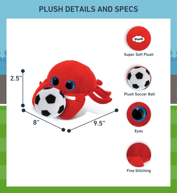 Red Crab - Big Eye 6" Plush - Image 2