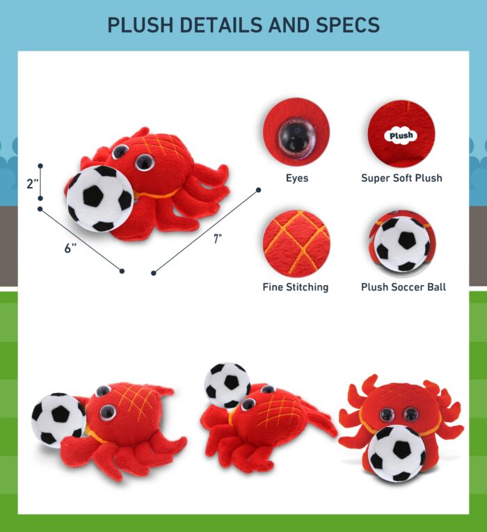 Red Crab - Big Eye 6' Plush - Image 2