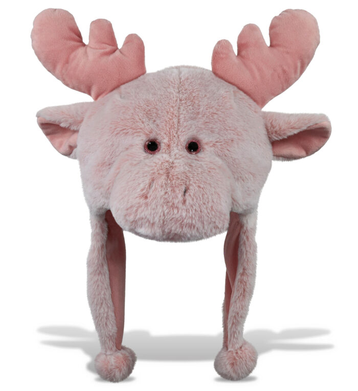 Pink Moose - Super-Soft Plush Hat