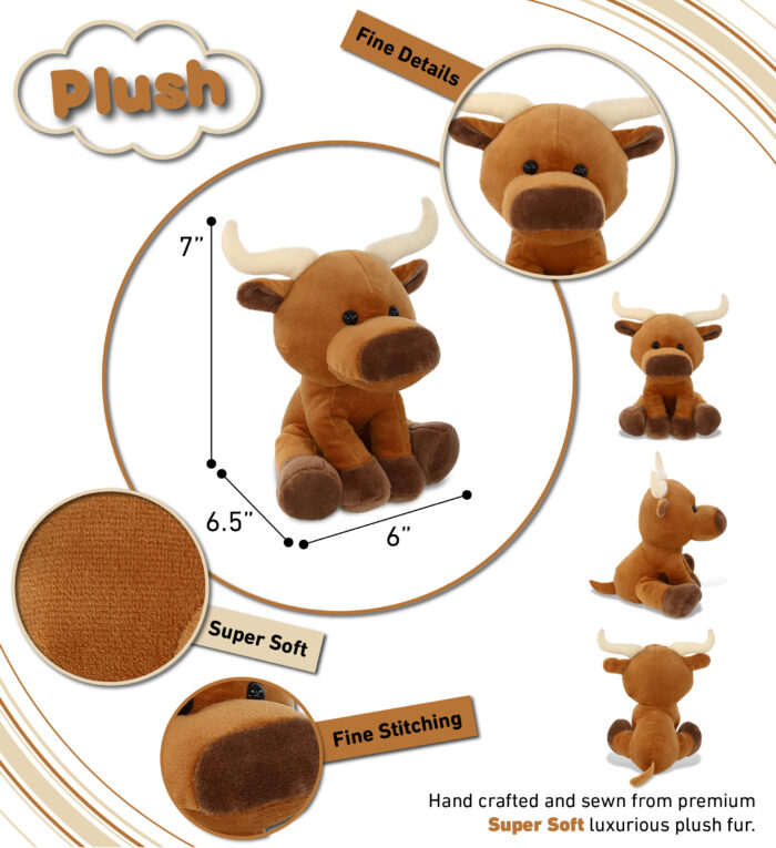 Floppy Longhorn 7" - Plush - Image 3