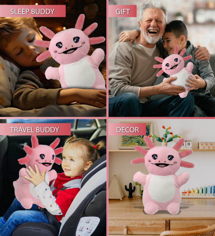 Standing Axolotl 10" - Snug-Mooshies Plush - Image 4