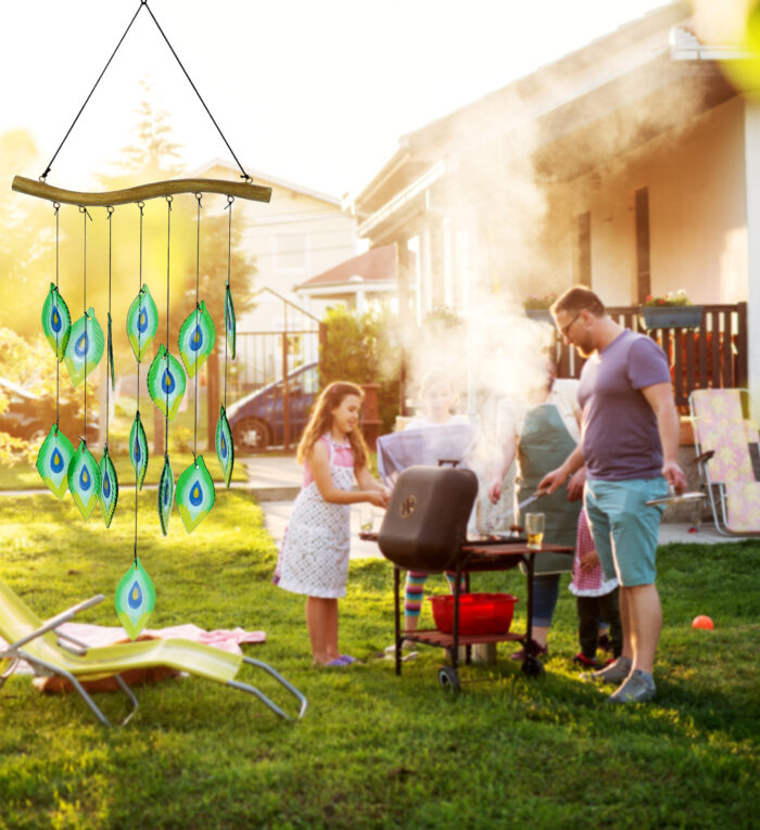 Peacock Feathers - Wind Chime - Image 4